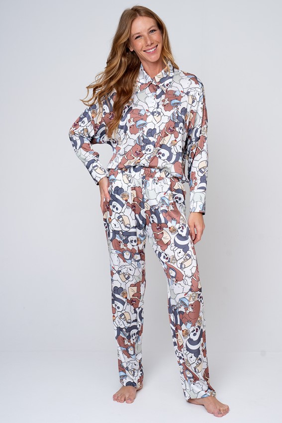 pijama longo ursos sem curso
