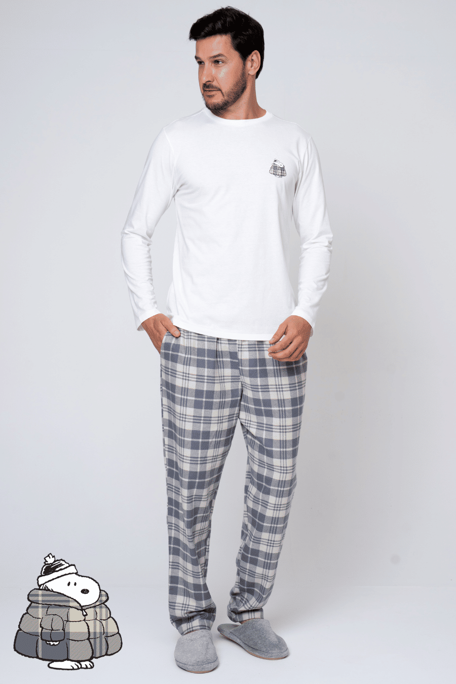 pijama masculino snoopy lovers