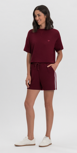 Pijama Feminino Manga Curta Com Shorts