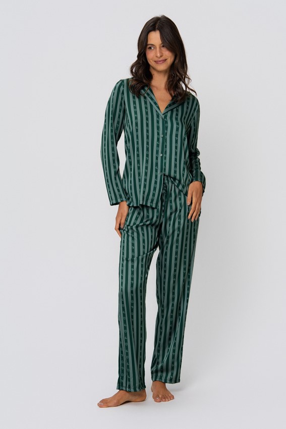 pijama longo estampa harry potter verão sonserina