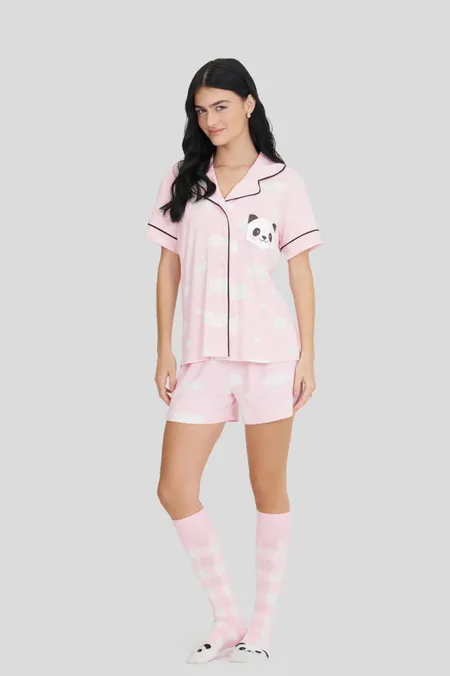 Pijama Curto Americano Feminino Fofura