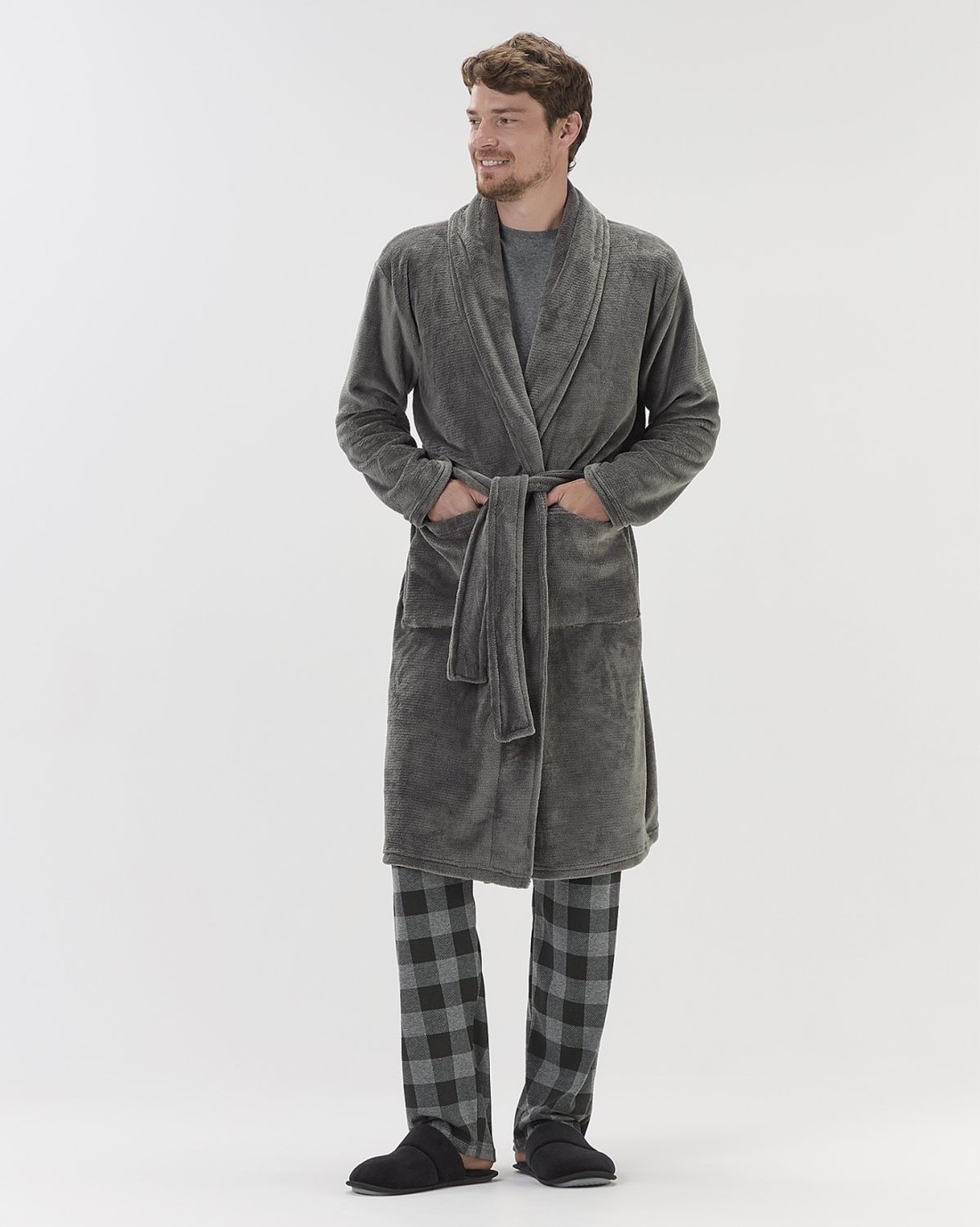 Robe Unissex Manga Longa