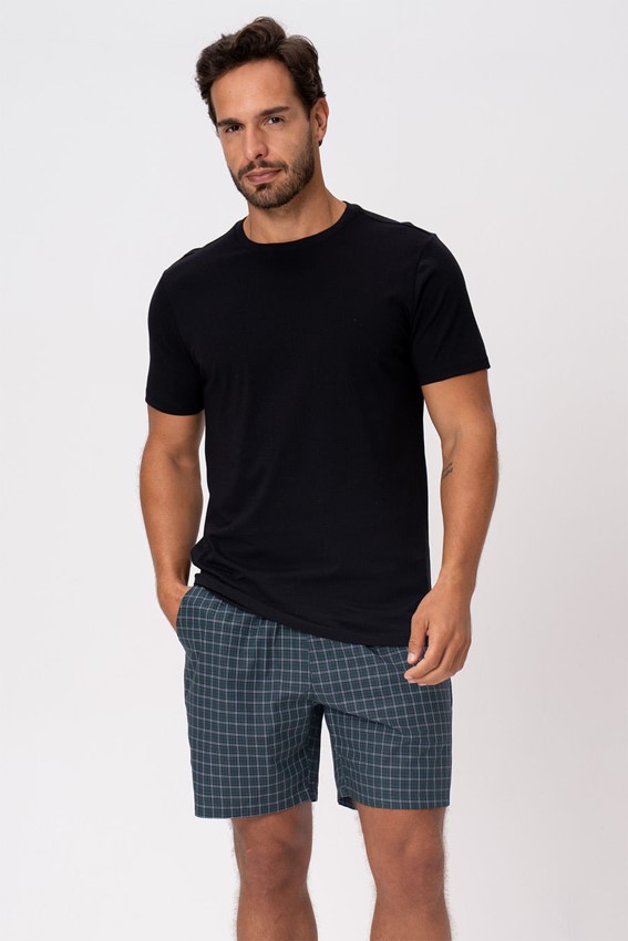 Camiseta liso Preto Masculino