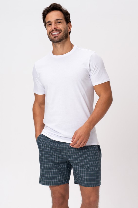 Camiseta liso Branco Masculino