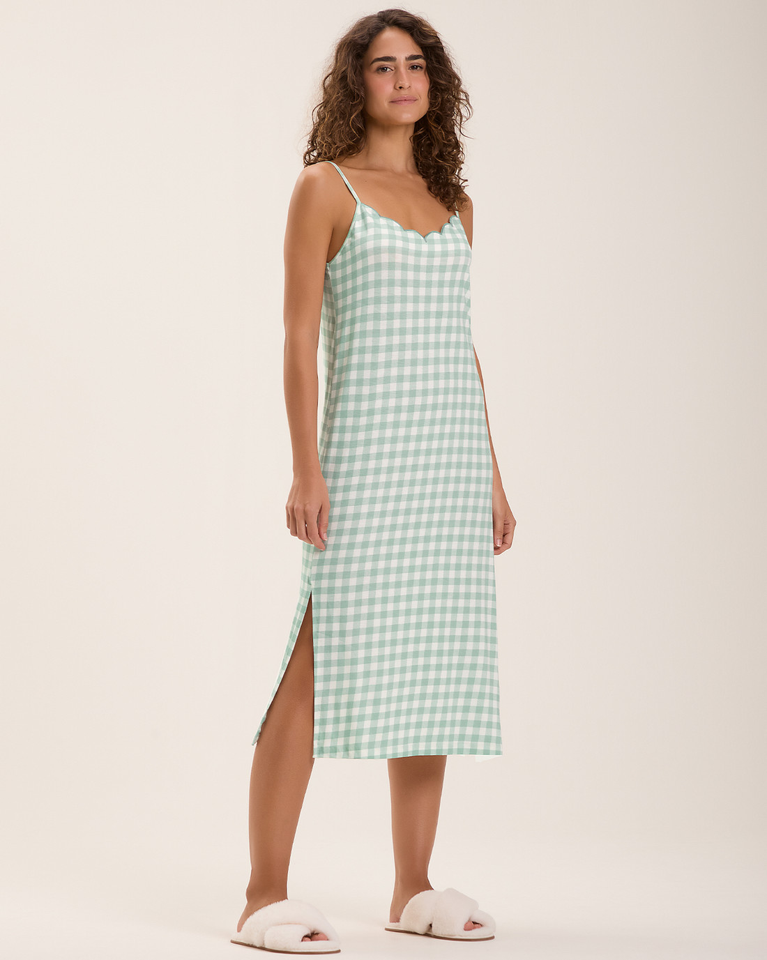 Camisola Feminina Alça Midi