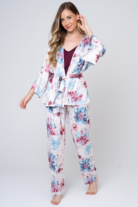 PIJAMA FEMININO 3 PEÇAS