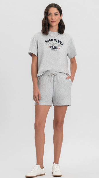 Pijama Feminino Manga Curta Com Shorts